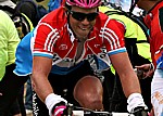 Kim Kirchen in der Steigung von Sierra Road w�hrend der 3. Etappe der Tour of California 2007